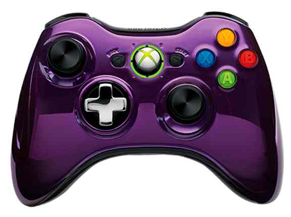 Mando Inalambrico Serie Chrome Purple X360